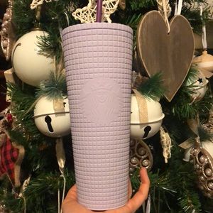 NEW STARBUCKS LILAC LAVENDER GRID TUMBLER 2021